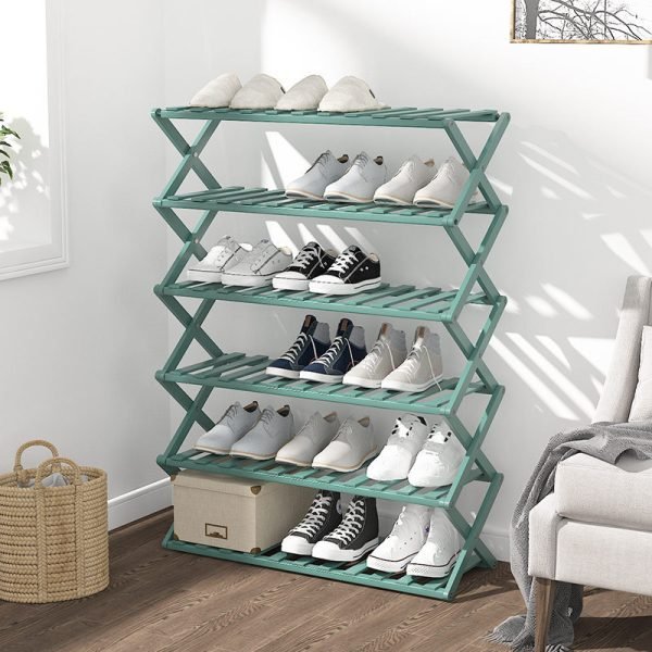 Bamboo Flower Stand 4-Layer Stock Rack Foldable Balcony Plant Frame Office Living Room Garden Decoration Natural