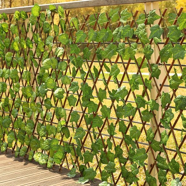 Simulation Plant Balcony Wall Decoration Fence Vegetable Garden Covering Fence Outdoor Guardrail Garden Fence Climbing Cane