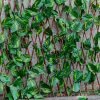 Telescopic Fence Anticorrosive Wood Green Leaf Fence Garden Fence Plastic Fence Protection Outdoor