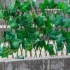 Telescopic Fence Anticorrosive Wood Green Leaf Fence Garden Fence Plastic Fence Protection Outdoor