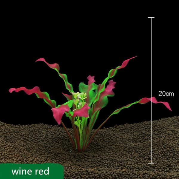 Fish Tank Decoration Simulation Water Plants Aquarium Landscaping Scenery Plastic Flowers Water Plants Crafts Gifts Water Plants Ca12-N