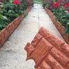 Stitchable imitation stone garden fence
