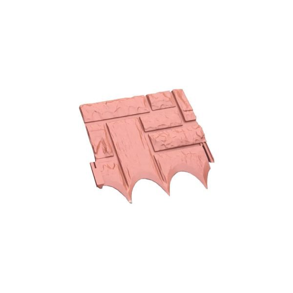 Stitchable imitation stone garden fence