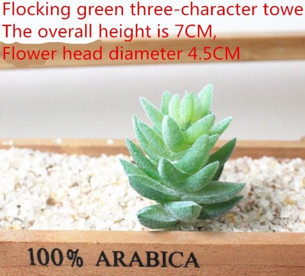 Simulated succulent plants
